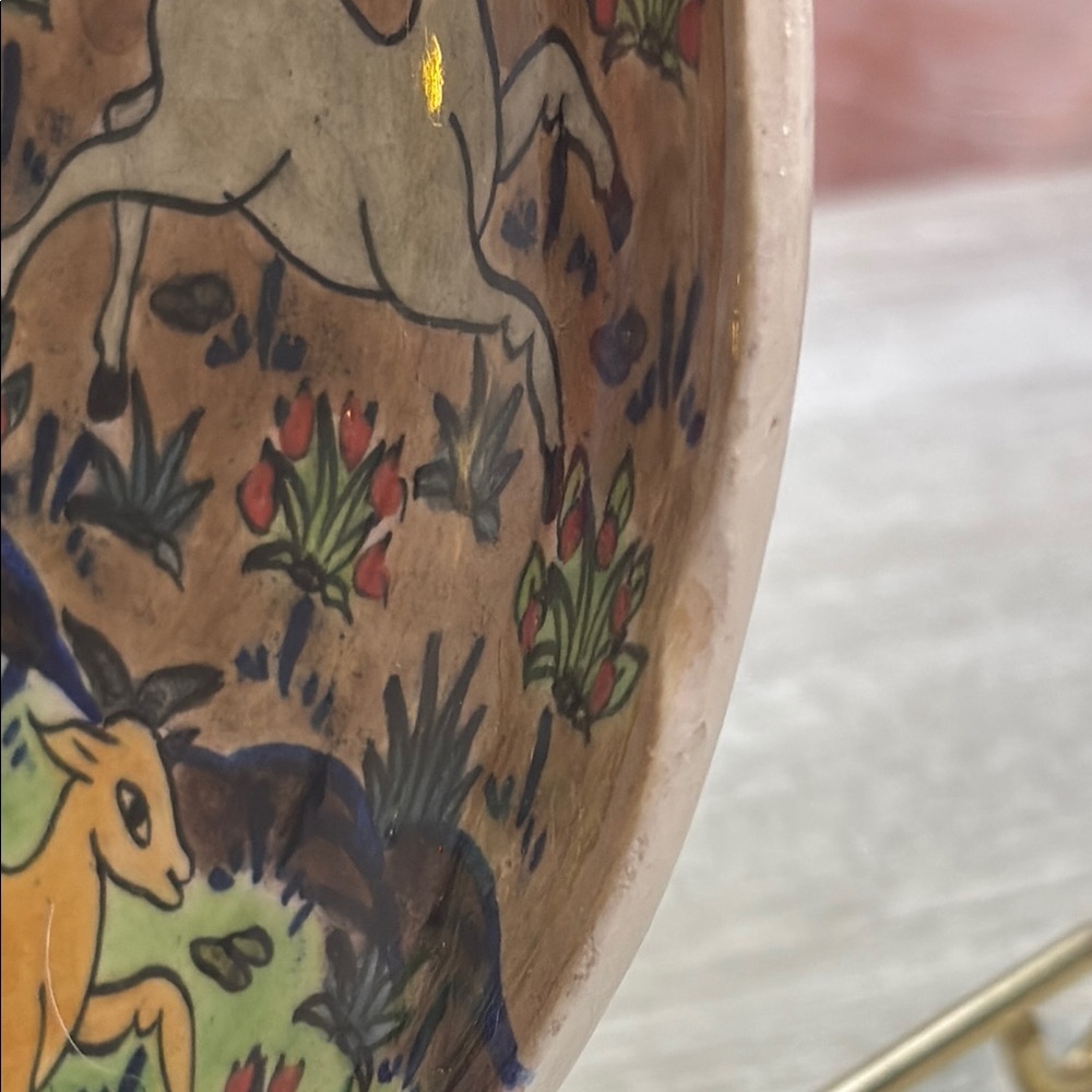 Colorful Decorative Plates with Hunting Scene - Picture 9 of 11